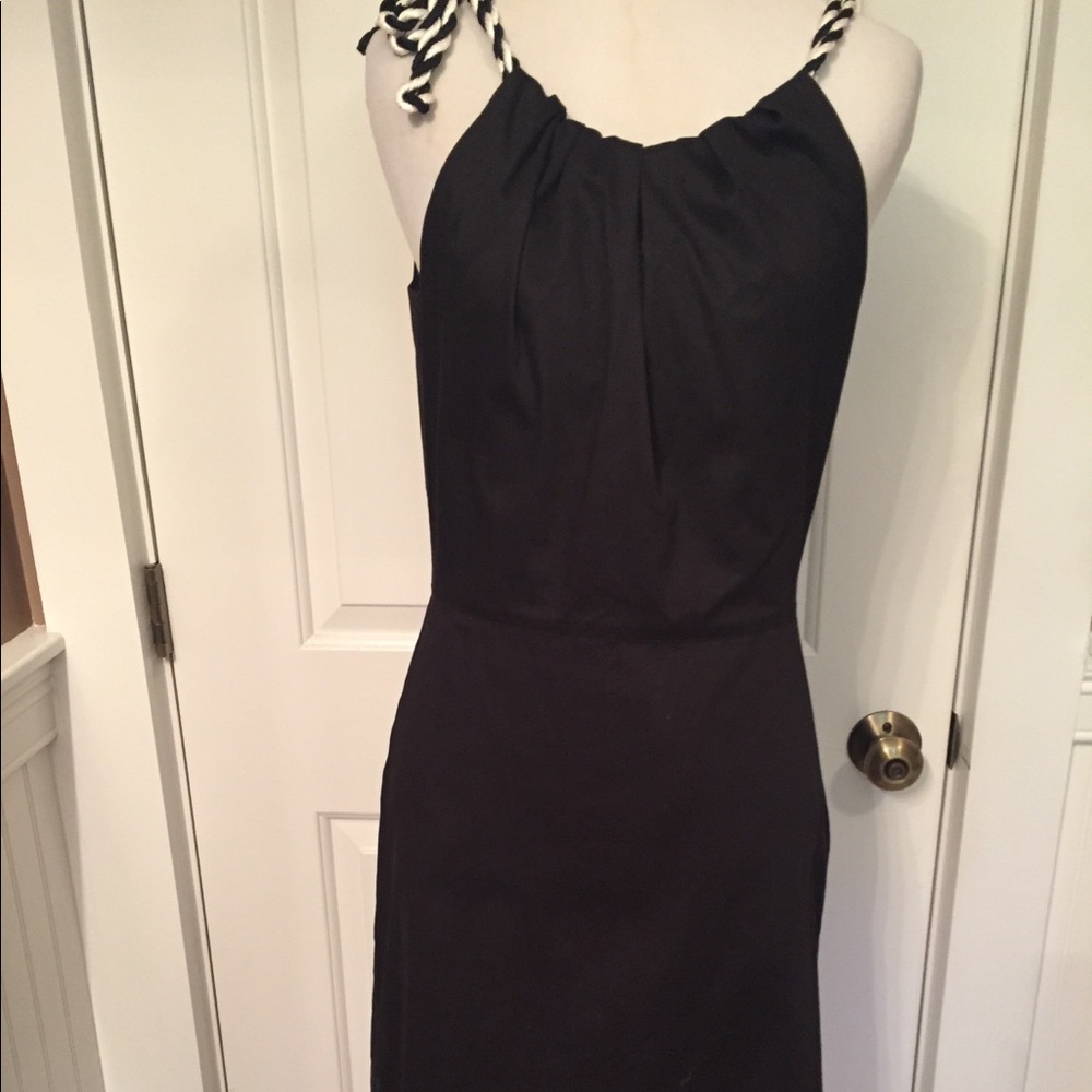 ELIZABETH McKAY DRESS SHEATH BLACK KEYHOLE BACK Size 2